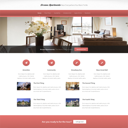 Best Property management website designed by Biana